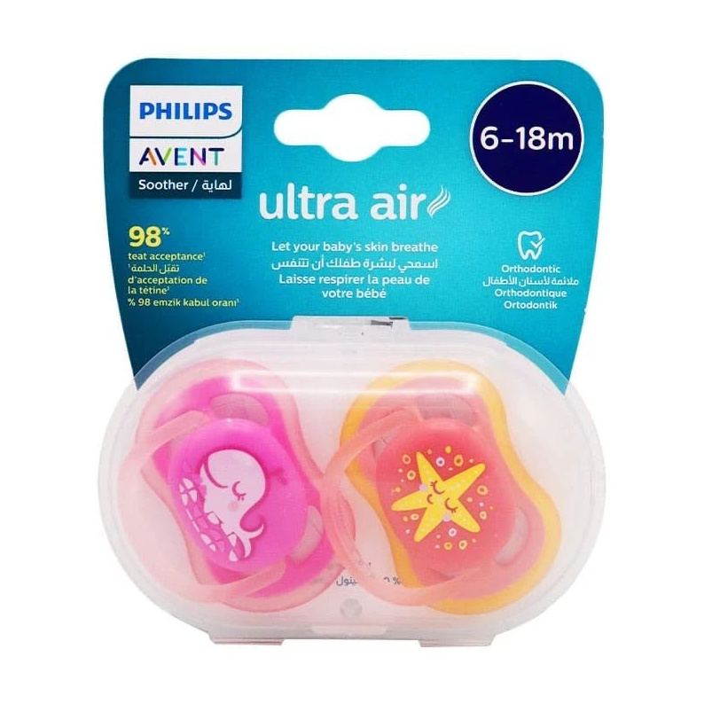 Avent Ultra Air Animals Soother 6-18 Months