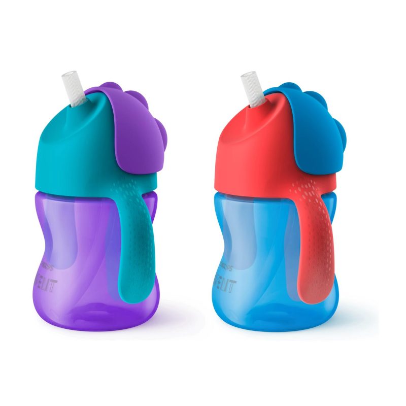 Avent Straw Drinking Cup +9 Months 200Ml Red