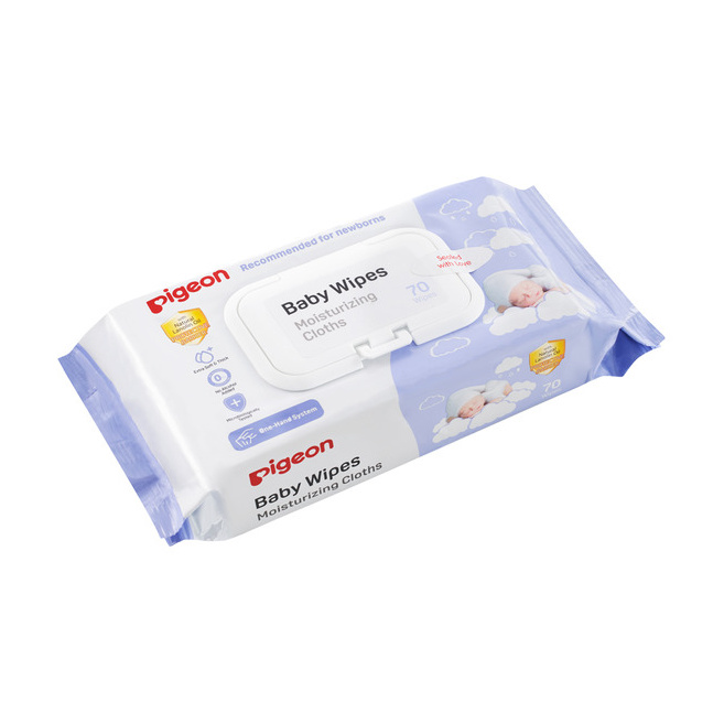 Pigeon Baby Wipes Moisturizing Cloths 70 Wipes