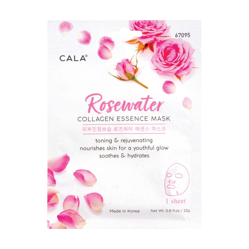 Cala Rosewater Collagen Essence Facial Mask Sheet