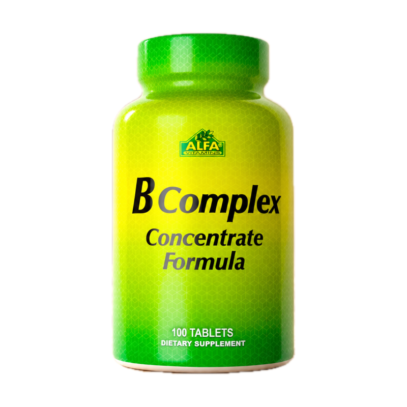 Alpha Vitamins B Complex Formula - 100 Tablets