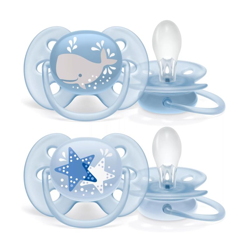 Philips Avent Ultra Soft Soother 6-18 Months Boys 2Pc