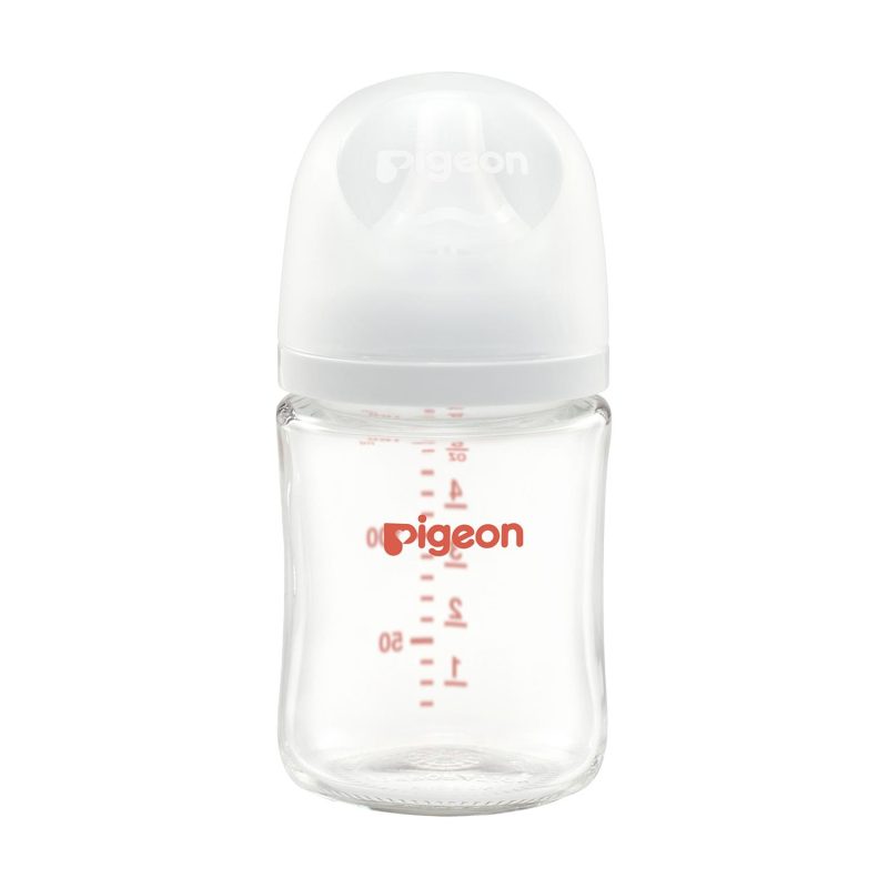 Pigeon Softouch Wide Neck Nursing Glass Bottle 0M+ - 160 Ml
