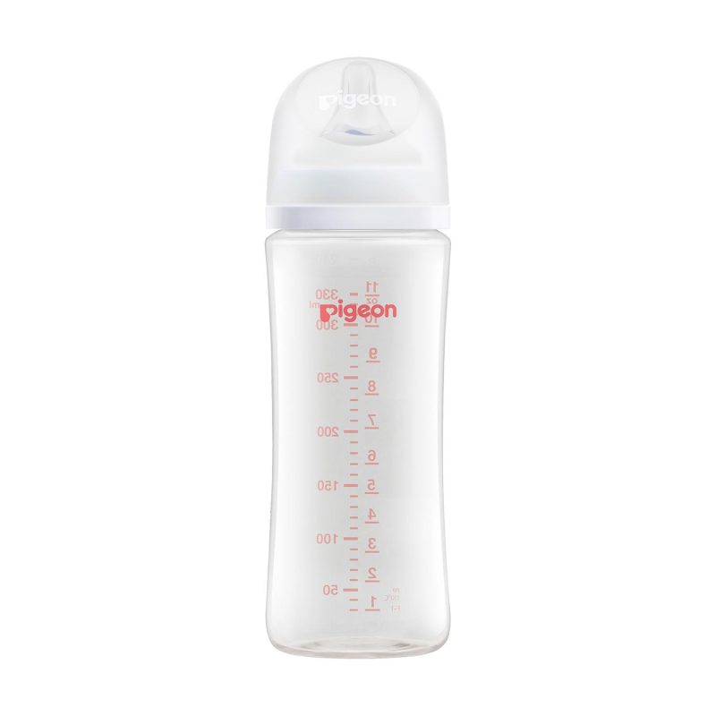 Pigeon Softouch Wide Neck Nursing Plastic Bottle 6M+ -330 Ml