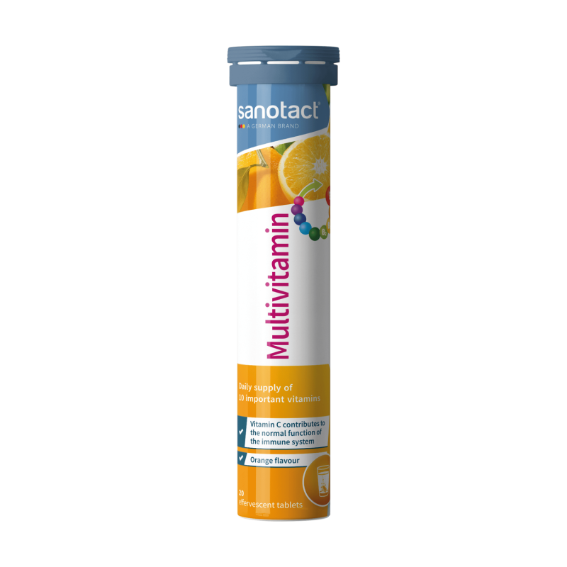 Sanotact Multivitamin Orange Effervescent Tablet 20 Bt