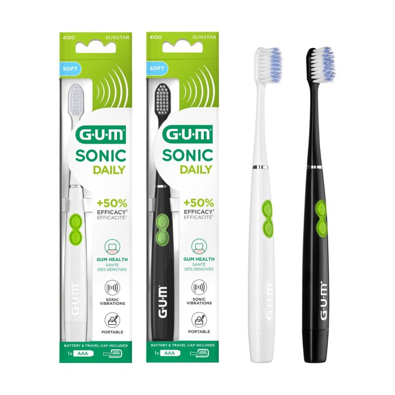 Gum Activital Sonic Daily Battery Toothbrush Compact Soft (4100)