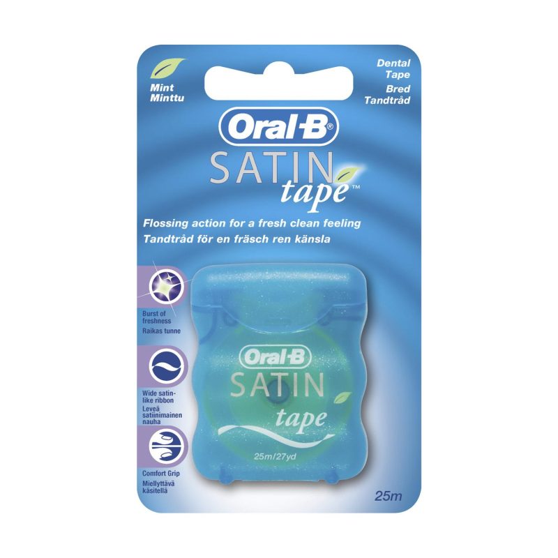 Oral-B Satin Tape Floss Mint 25M