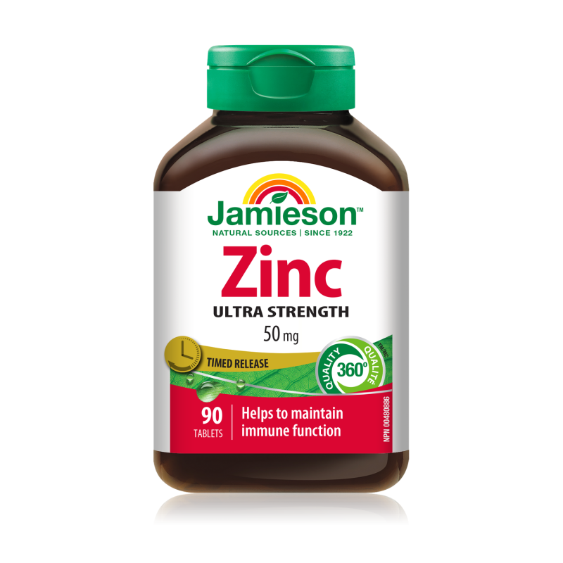 Jamieson Time Release Zinc Tablet 50 Mg 90 Pc