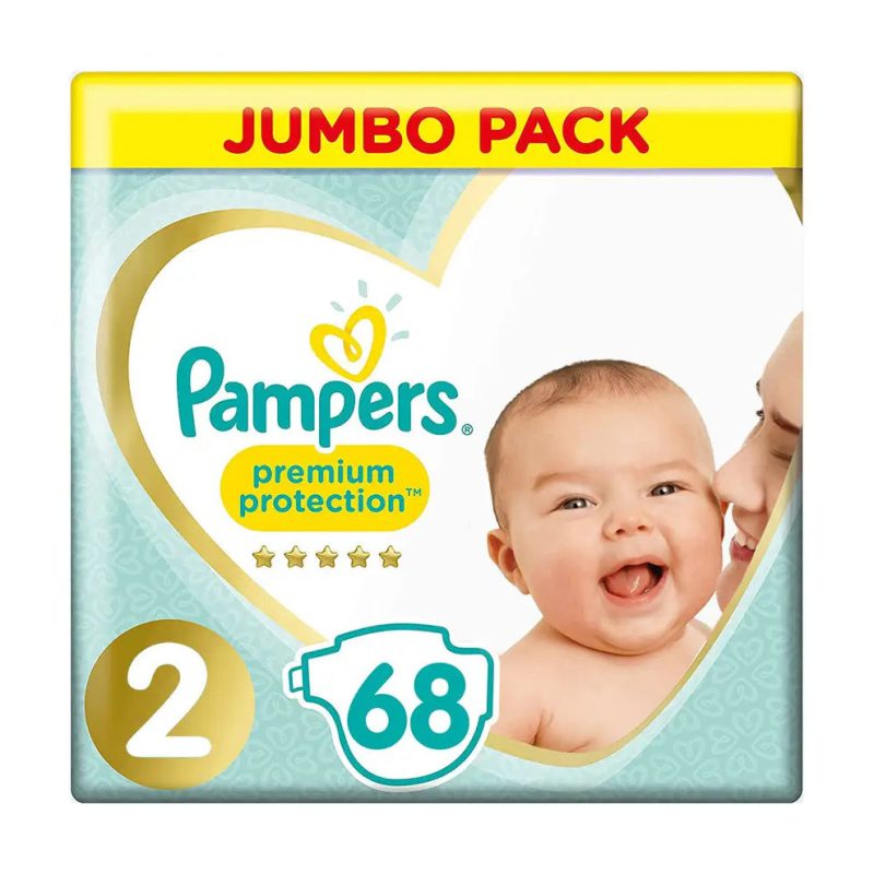 Pampers Premium Protection Size 2,3-8kg 68 Diapers
