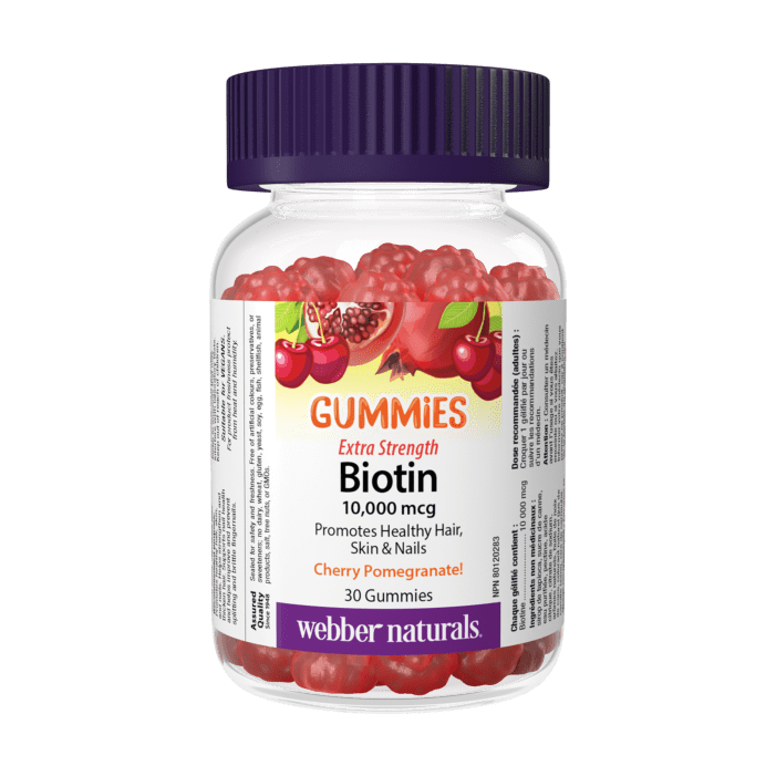 Webber Naturals Biotin 10000 Mcg 30Gummies