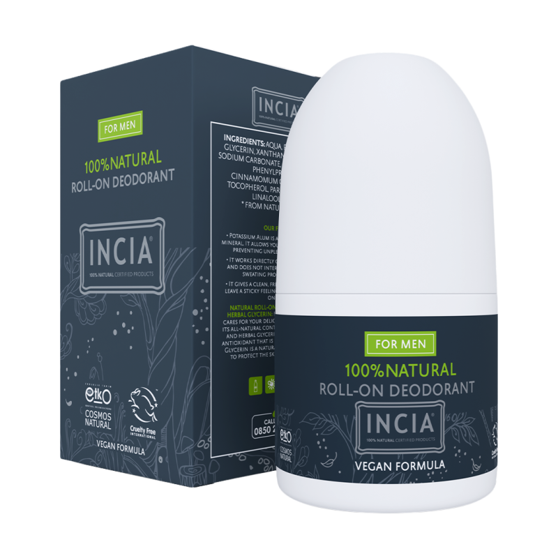 Incia Natural Men Roll-On Deodorant 50ml