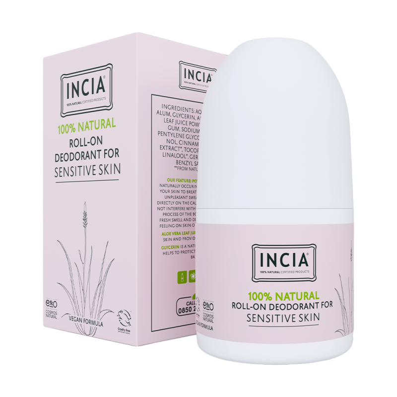 Incia Natural Deodorant For Sensitive Skin 50ml