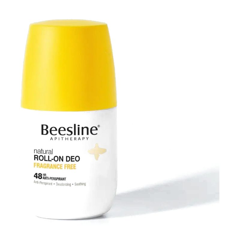 Beesline Natural Deodorant Roll-On Fragrance Free 50Ml