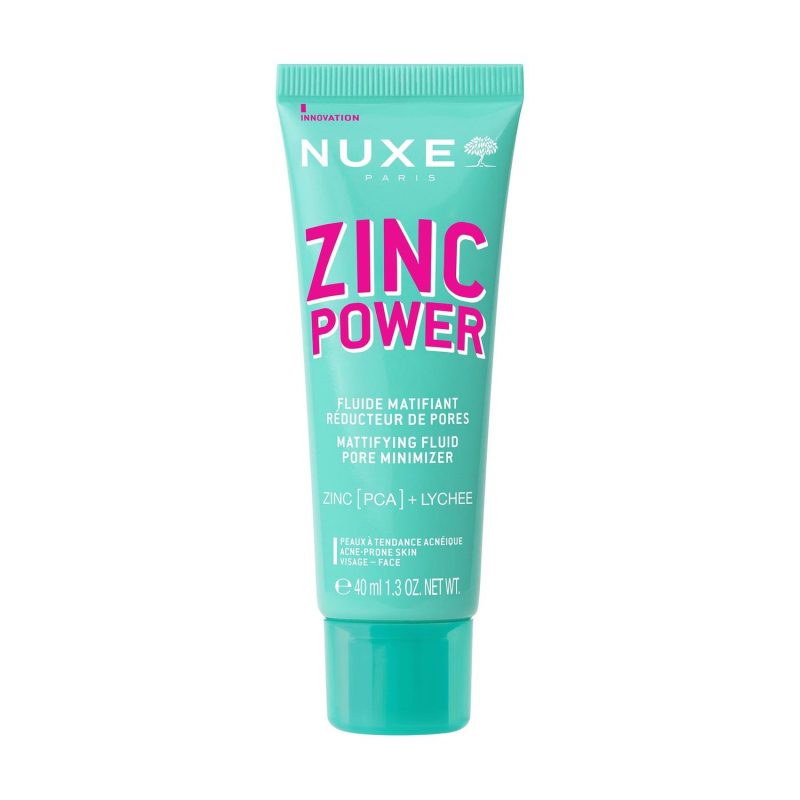 Nuxe Zinc Power Mattifying Fluid Pore Minimizer For Oily To Combination Skin 40Ml