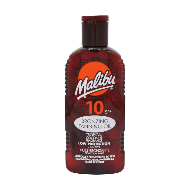 Malibu Spf10 Bronzing Tanning Oil 200Ml
