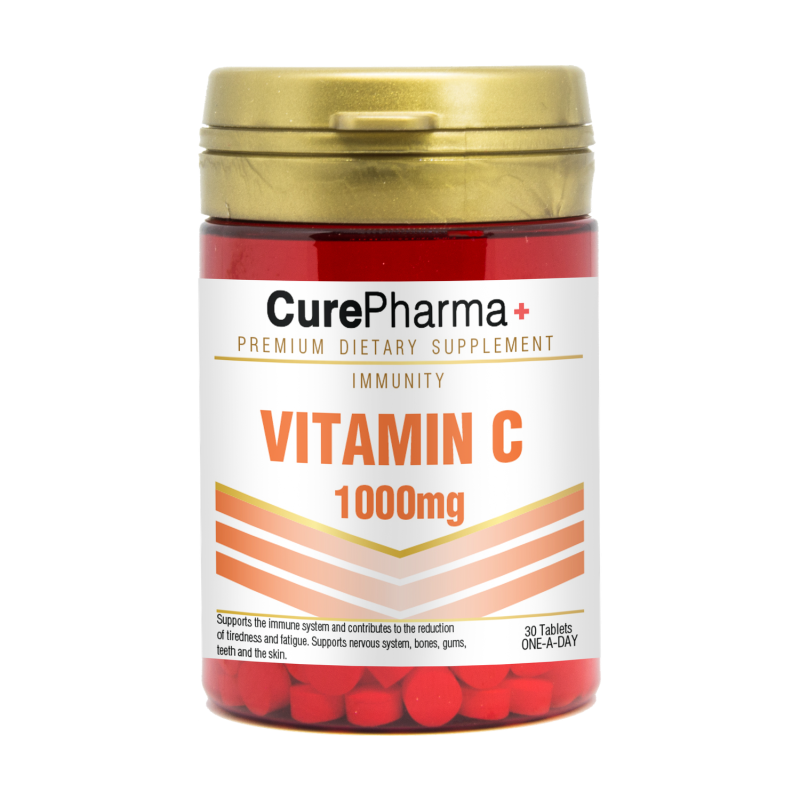 Curepharma Vitamin C 1000Mg Tablets 30'S
