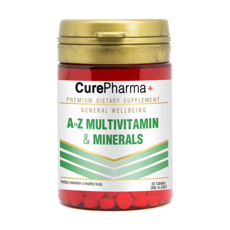 Curepharma A-Z Multivitamin And Minerals 30 Tablets