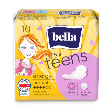 Bella Pads For Teens Energy Normal 10Pcs