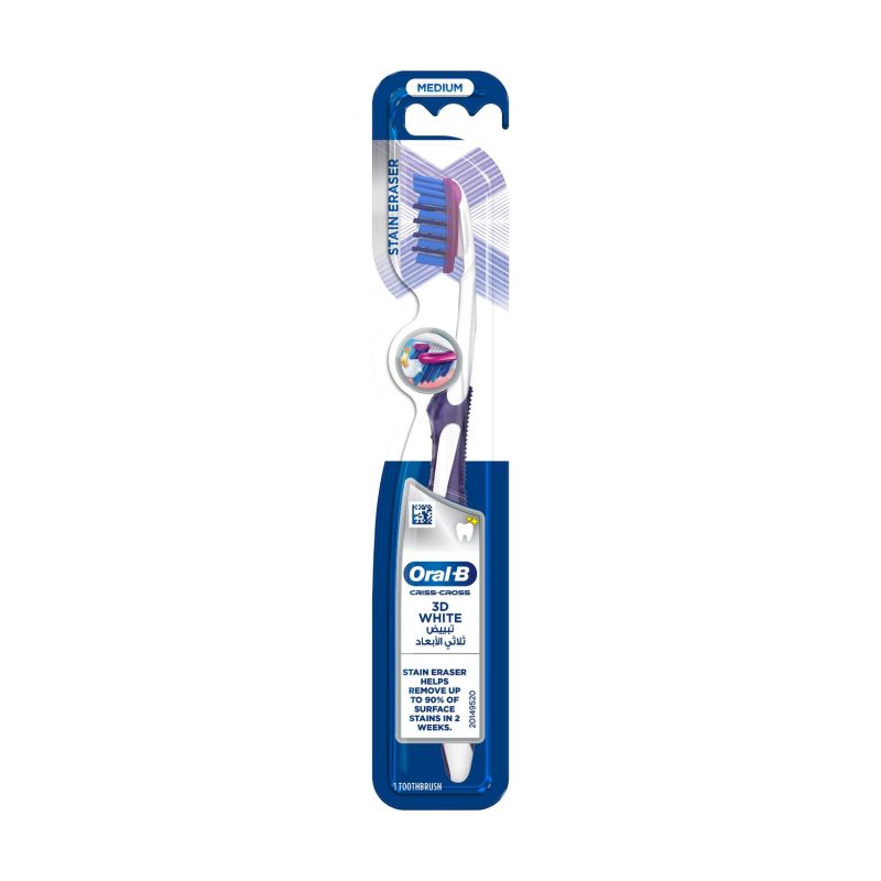 Oral-B 3D White Luxe Pro-Flex Manual Toothbrush (Medium) 1pc