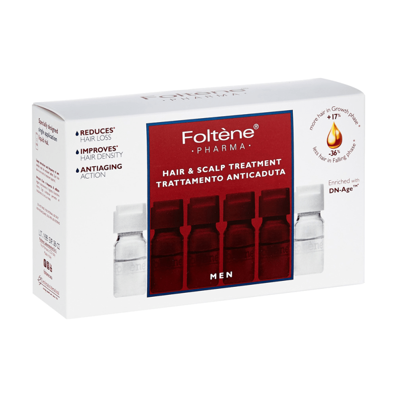 Foltene Pharma Hair And Scalp Treatment For Men - 12 Amplules