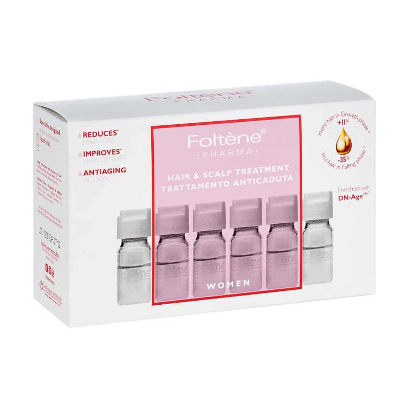 Foltene Pharma Anti-Hair Loss Treatment For Women - 12 Ampoules