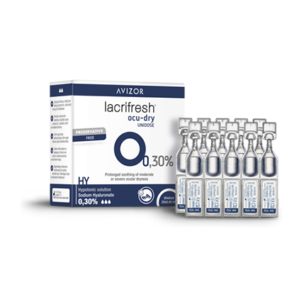 Avizor Lacrifresh Ocu-Dry 0.30% Unidose 0.4Ml Amp 20Vl