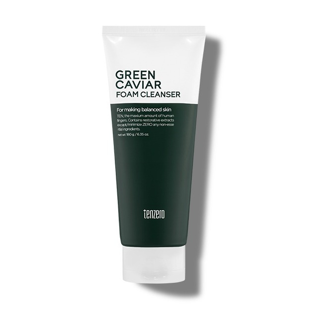 Tenzero Green Caviar Foam Cleanser For Superior Hydration- 180 G