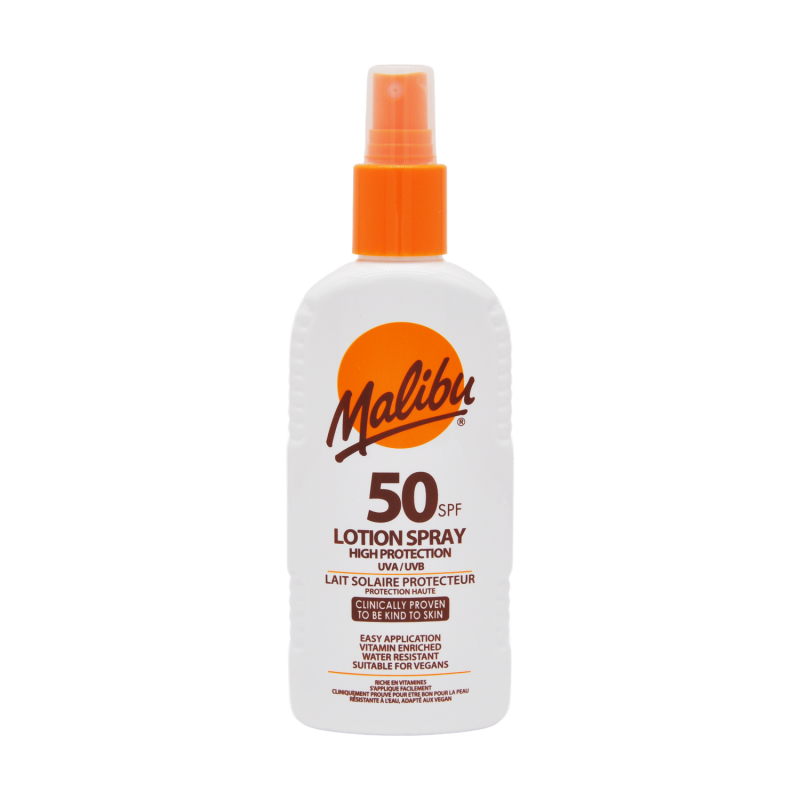Malibu Sun Lotion Spf 50 Spray 200Ml