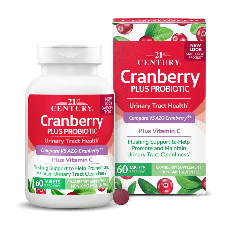21St Century, Cranberry Plus Probiotic, 60 Tablets