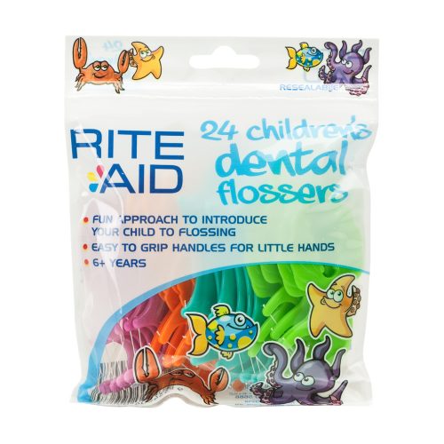 Rite Aid Dental Flossers Kids Picks 24Pc