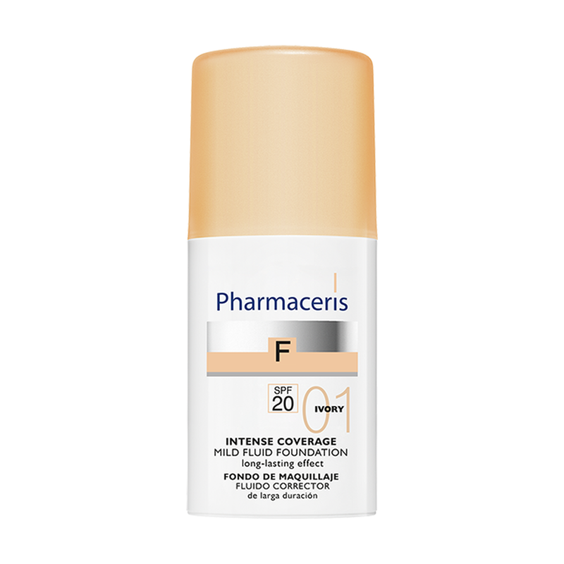 Pharmaceris F 01 Ivory Intense Coverage Mild Fluid Foundation Spf 20 -30Ml