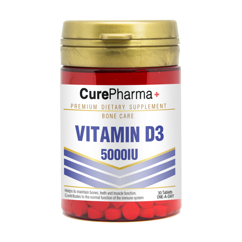 Curepharma Vitamin D3-5000 Iu 30 Tablet