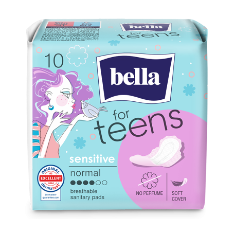 Bella For Teens Ultra Sensitive Sanitary Pads With Wings 10 Pcs