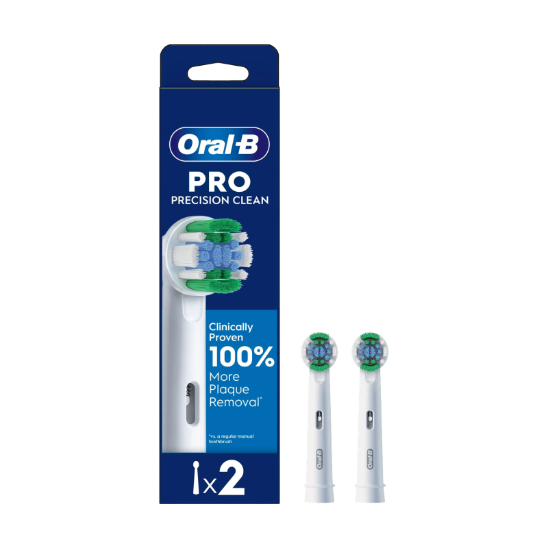 Oral-b Precision Clean Toothbrush Replacement Heads 2pcs