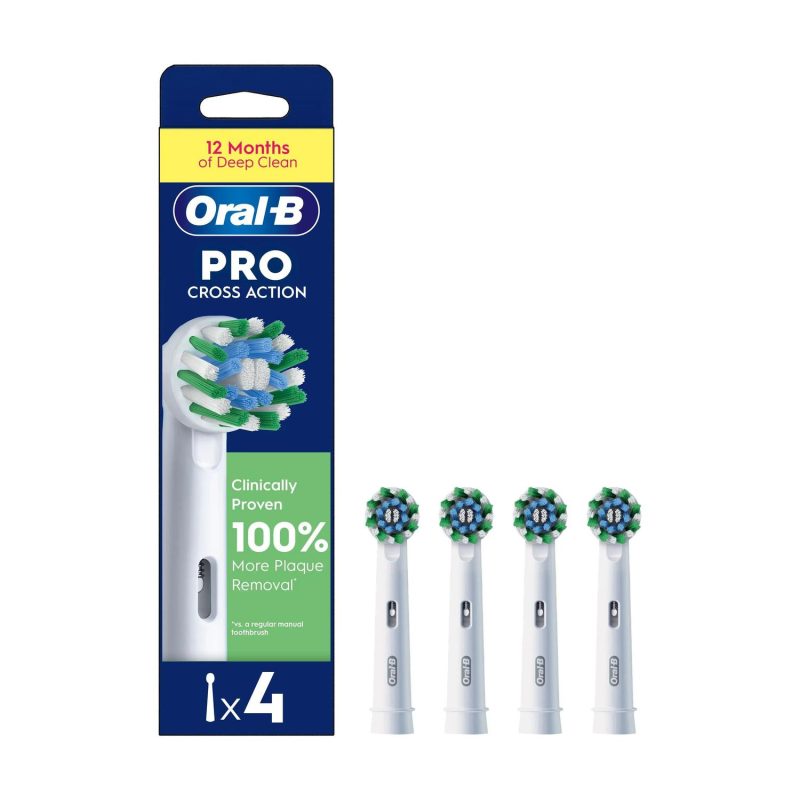 Oral-b Crossaction Toothbrush Replacement Heads 4pcs