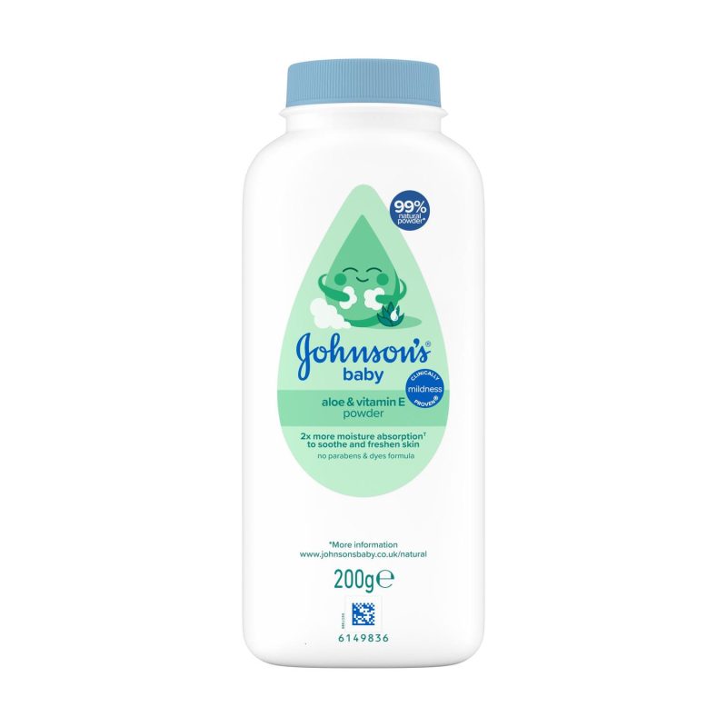 Johnson's - Baby Powder With Aloe Vera And Vitamin E 200g