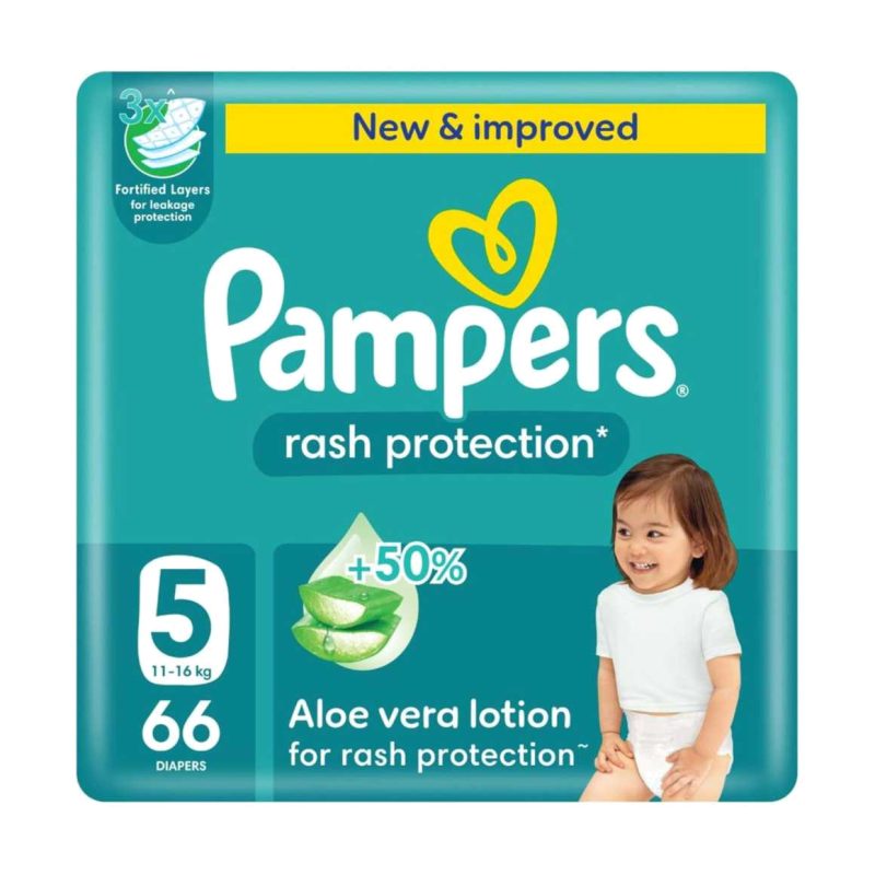 Pampers Rash Protection Size 5 11-16kg 66 pcs