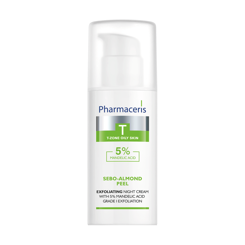Pharmaceris T- Sebo Almond Peel Night Cream With 5% Mandelic Acid 50Ml