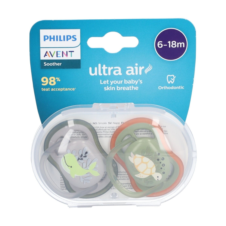 Avent - Ultra Air Soother 6-18 Months 2-pack