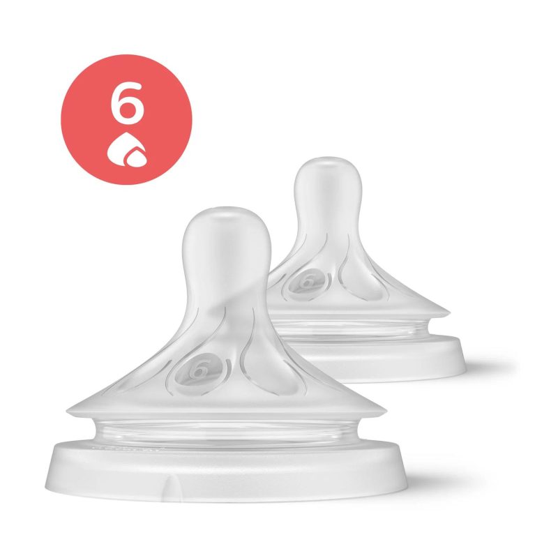 Philips Avent Natural Teats 6+ Months (6 flow) - 2 Pack