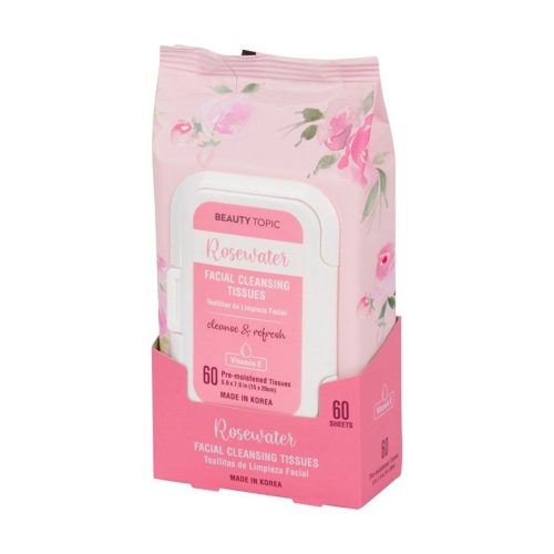 Beauty Topic Rosewater Facial Cleansing Tissues (60 Count)