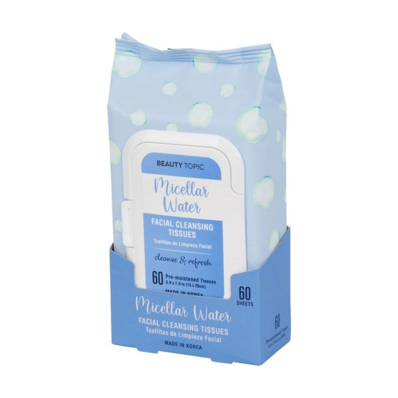 Beauty Topic Micellar Water Facial Cleansing Tissues (60 Count)