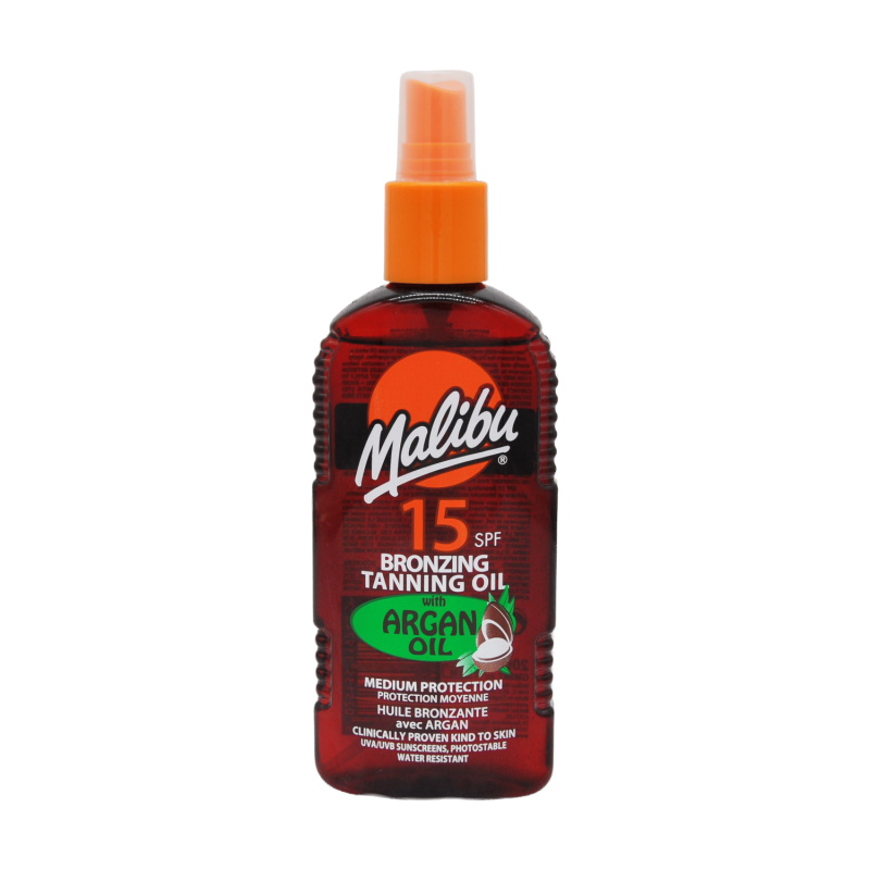 Malibu Bronzing & Tanning Spray Spf 15 With Argan Oil 200Ml