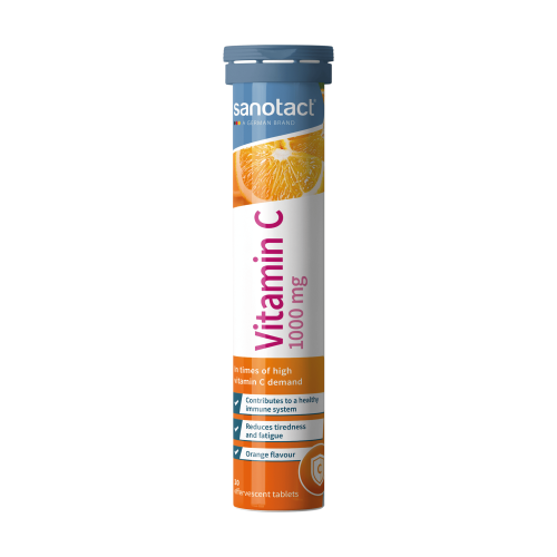 Sanotact Vitamin C 1000 Mg 20 Effervescent Tablets