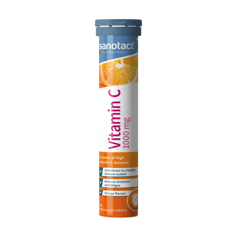 Sanotact Vitamin C 1000 Mg 20 Effervescent Tablets