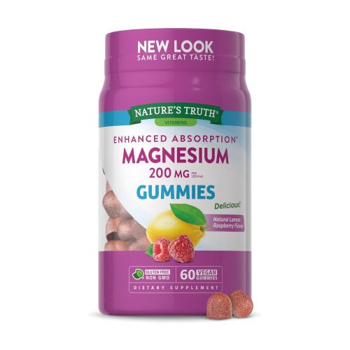 Nature'S Truth Magnesium Gummies For Adults | 200Mg 60Pcs