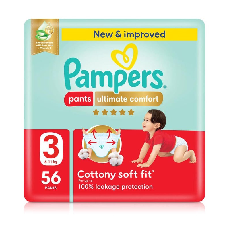 Pampers Ultimate Comfort Pants Size 3 X56