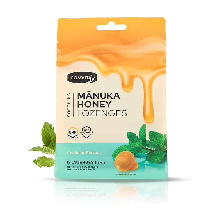 Comvita Manuka Honey Lozenges - Original Coolmint 12Pc