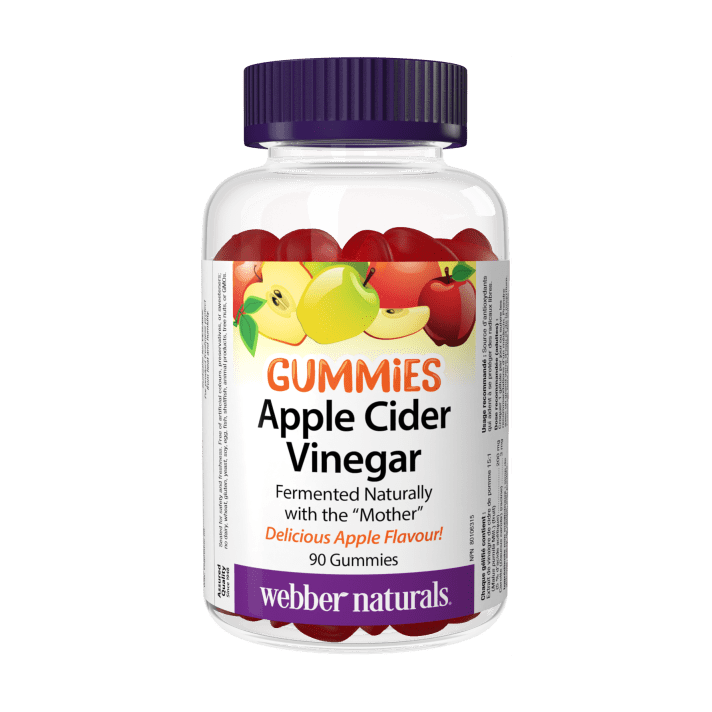 Webber Naturals Apple Cider Vinegar 200 Mg Apple Flavour 90 Gummies