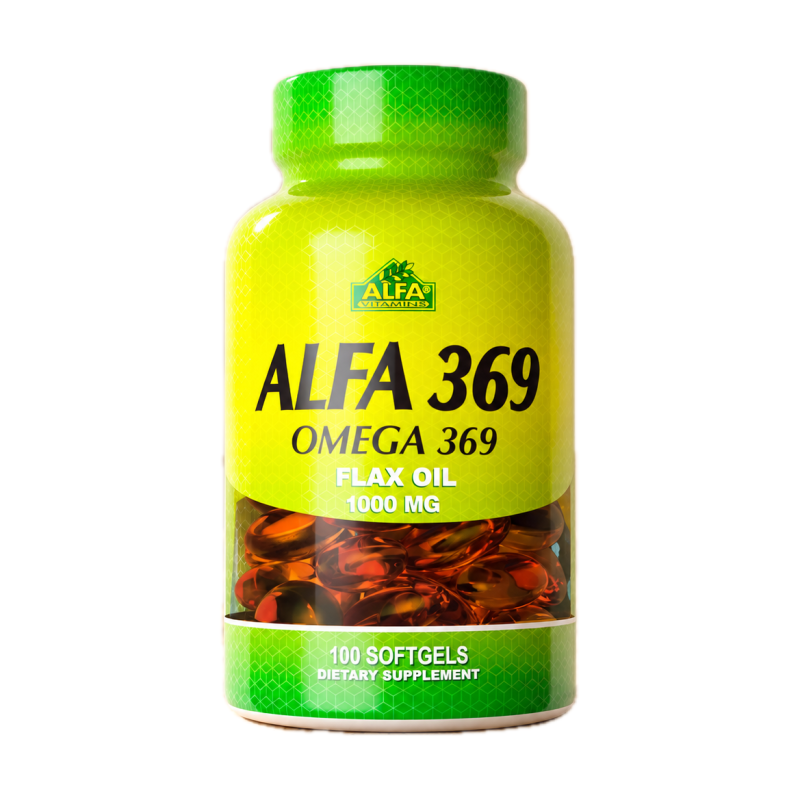 Alfa Omega 369 Flax Oil 1,000Mg 100 Softgels